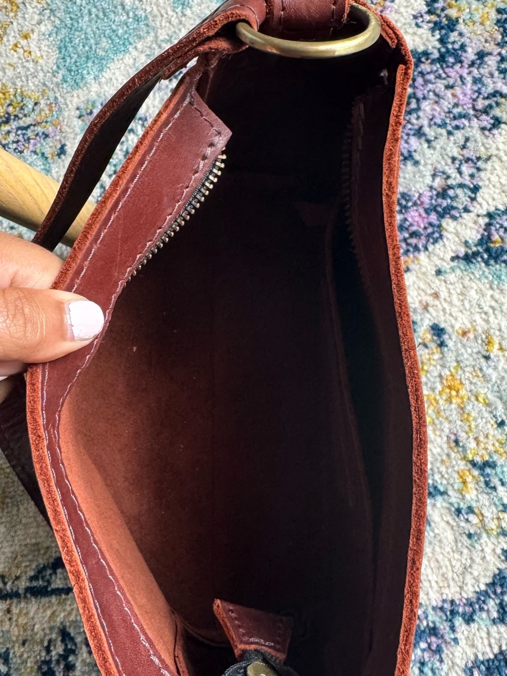 Portland Leather Goods Triangle Shoulder Bag - Picture 3 of 3